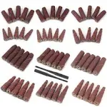 62PCS Mini Sanding Cone Engine Polishing Assortment Kit Cartridge Rolls 80-240#