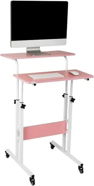 Mind Reader Mobile Sitting/Standing Desk