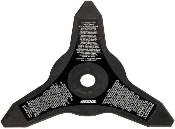 Echo 3-Cutter BrushCutter Blade 20mm Arbor 99944200047