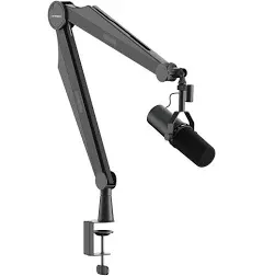 IXTECH Mic Boom Arm Microphone Arm for Blue Yeti Shure Sm7b Hyperx QuadCast Rode At2020 and Fifine Upgraded Mic Stand with Tablet and Headphone Holder for Gaming Podcasting and Streaming CAPTAIN PRO