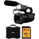 Panasonic HC-X2000 4K Pro Camcorder Black bundle