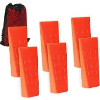 AR-6 Pack Tree Felling Wedges with Spikes for Safe Tree Cutting – 5.5” Wedges...