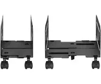 Mount-It! Metal CPU Stand with Four Casters Black (MI-7153)