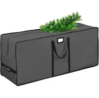 Christmas Tree Storage Bag, Waterproof Christmas Tree Storage, Fits Up to 7.5 ft Tall Artificial Disassembled Trees,Extra Large Heavy Duty Storage Container with Handles (Grey, 47"x15"x20)