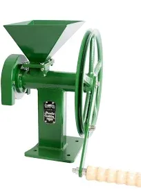 Lehman's Manual Power Grain Mill, Grinds Any Dry Grain to Pastry Flour, Big 6 Cup Capacity, 14 inches High with 12 inch Flywheel