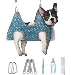 Supet Dog Grooming Hammock Harness for Cats Dogs, Relaxation Pet Grooming Hammock Restraint Dog & Small Animal Leashes Sling for Grooming Dog Grooming Helper for Nail Trimming Clipping Grooming