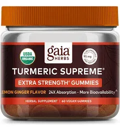 Turmeric Supreme, Extra Strength, 60 Vegan Gummies Exp:09/2025