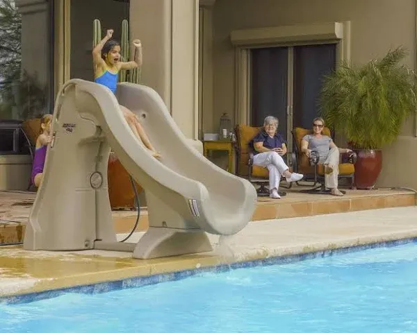 S.r.smith 660-209-5810 Slideaway Removable Pool Slide - Taupe