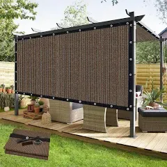 90% Sun Shade Cloth 6&#039;X 10&#039; Outdoor Pergola Shade Cover Canopy with Grommets ...