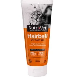 Hairball Paw Gel for Cats - Salmon Flavored Gel to Help Reduce and Eliminate Hai