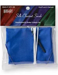 Hodge Blue Silk Clarinet Swab