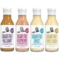 G Hughes Sugar Free, Salad Dressing Bundle - Gluten Free Salad Dressings, Keto-Friendly, Low Carb Dressing, Healthy Salad Dressing - 12 Oz Bottles (4-Pack Honey Dijon, Sweet, Raspberry, & Balsamic)