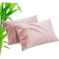 King Green Bamboo Rayon Pillowcases Set of 2 Cooling Moisture Wicking 20x40