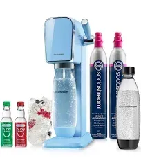 Sodastream NWT Art Sparkling Water Maker (Misty Blue) With CO2 And DWS Bottle ...