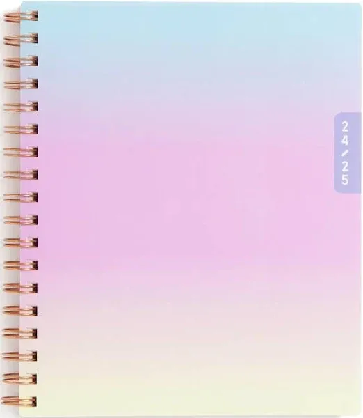 WAAV 2024-2025 Academic Year Weekly/Monthly Planner, 7&#034; x 9&#034;, Multicolor Ombre 