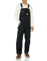 Carhartt Men's Firm Duck Insulated Bib Overalls