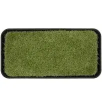 Ottomanson Multipurpose All Season Boot Tray Mat, Great as Pet Food Mat, Dog Cat Bowl Mat or Kitty Litter Mat, 15" x 30" Raised Edge 1.2", Black (Pack of 1)