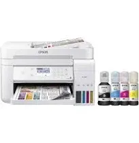 Epson - EcoTank ET-3760 Wireless All-In-One Inkjet Printer - White