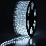 100Ft LED Rope Lights, Cuttable Connectable Outdoor String Lights Waterproof Dec