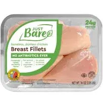 Just Bare Boneless Skinless Chicken Breast Fillets