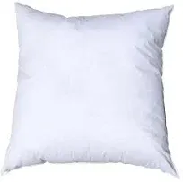 Pillowflex Set of 2 (12x12) Premium Polyester Pillow Inserts - European Square Pillow Forms, Machine Washable, Sham Pillow Insert, Down Throw Pillow Insert, Square Pillow Set, Made in USA