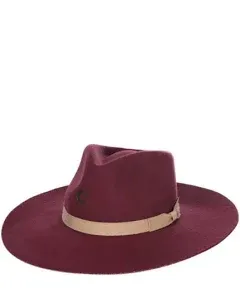 Charlie 1 Horse Highway Burgundy 3 3/4in. Brim