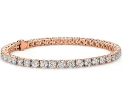 Cate &amp; Chloe Kaylee 18K White Gold Plated Silver Tennis Bracelet with CZ Crystal