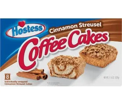 Hostess Cinnamon Streusel Coffee Cakes, 8 Count