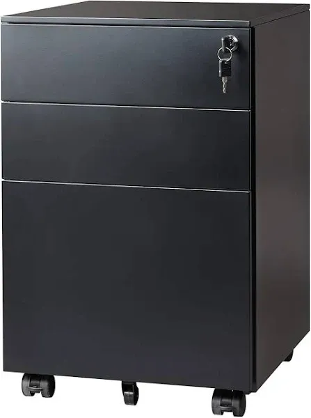 DEVAISE 3-Drawer Mobile File Cabinet with Smart Lock