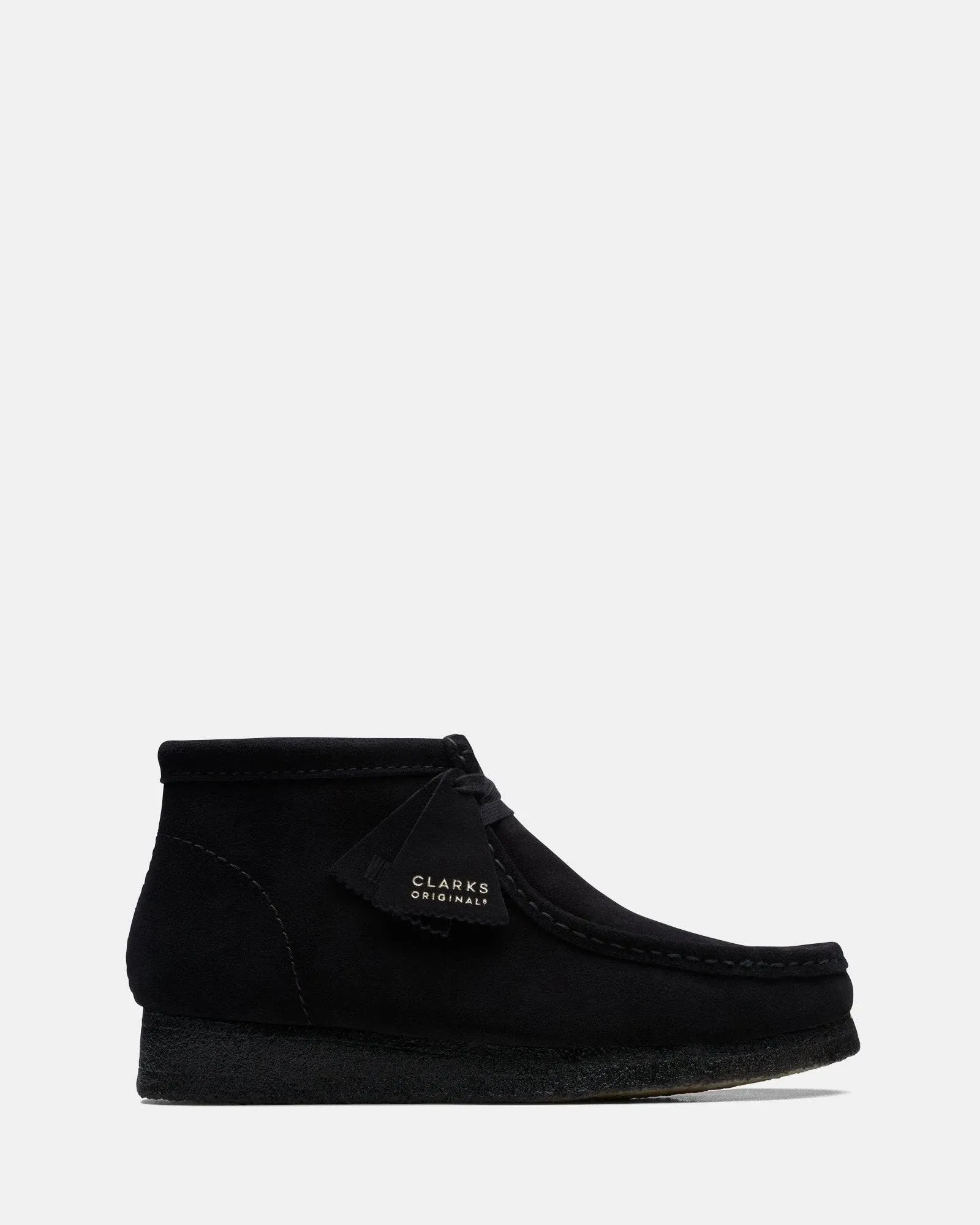 Clarks Originals Wallabee Mens Boots - Black Suede