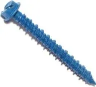 Blue Hex Head Tapcon Masonry Screws