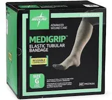 Medline Medigrip Elastic Tubular Support Bandage - MEDIGRIP Elasticated Tubular Support Bandage, Size G: 4-3/4"W (12 cm) for Large Thighs - MSC9506