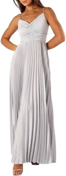 Petal & Pup Women's Pleated Maxi Dress