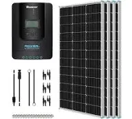 Renogy 100W/200W/400W Mono Solar Panel Starter Kit W/ 40A MPPT Charge Controller