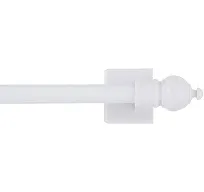 Kenney White Petite Magnetic Cafe Rod