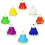 ENNBOM Desk Bells Hand Bells 8 Notes Music Bells Percussion Instrument Musical