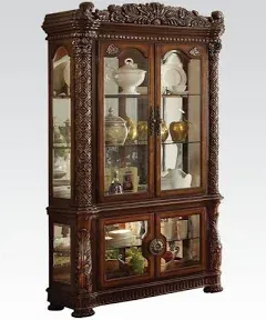 ACME Vendome Cherry Curio Cabinet