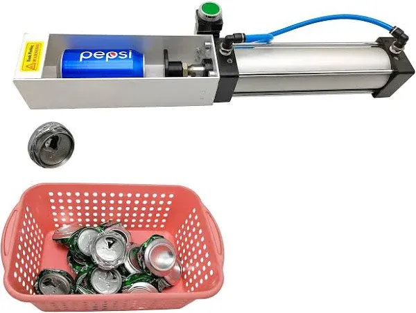 Can Crusher, Pneumatic Cylinder Can Crusher for Soda Beer Eco-friendly Recycling