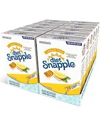 Diet Snapple Powder Drink Mix – Sugar Free & Delicious, Made with Natural Flavors (Diet Lemon, 72 Sticks)