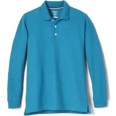 French Toast Boys School Uniform Long Sleeve Pique Polo Shirt