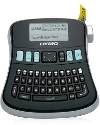 Dymo S0784440 Label Manager 210D Label Maker Qwerty Keyboard - Black/Clear