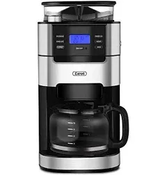 Gevi 10-Cup Programmable Grind and Brew Coffee Maker Drip Coffee