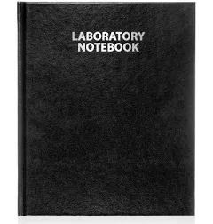 Laboratory Notebook, Black Hardcover 2001HC Recycled paper