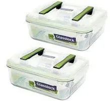 Glasslock Handy Rectangular Food Container Set of 2