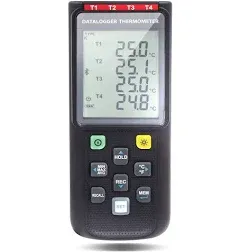 4Ch Thermocouple Thermometer K,J,E,T,N,R,S, DataLogger, USB PC &amp; app iOS,Android