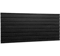 PRO Series 56-Inch Black Diamond Plate Slatwall Backsplash