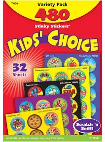 Stinky Stickers Variety Pack, General Variety, 480/Pack