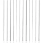 Panxxsen 12 Pcs Acrylic Dowel Rods for DIY Crafts,Transparent,0.25" Diameter, 12" Length