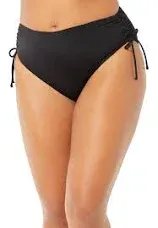 Plus Size Women's Virtuoso Ruched Side Tie Bikini Bottom by Swimsuits For All