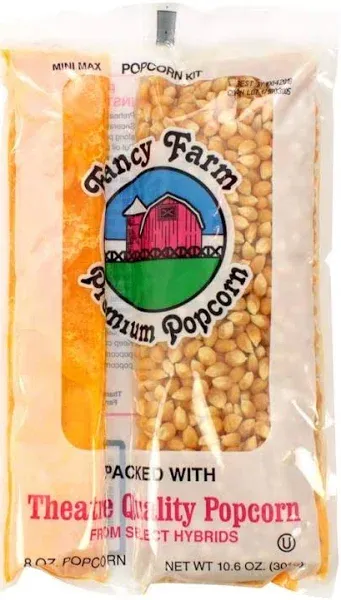 Fancy Farms Miniature Maxi Kit Popcorn, 10.6 Ounce, 24 per Case